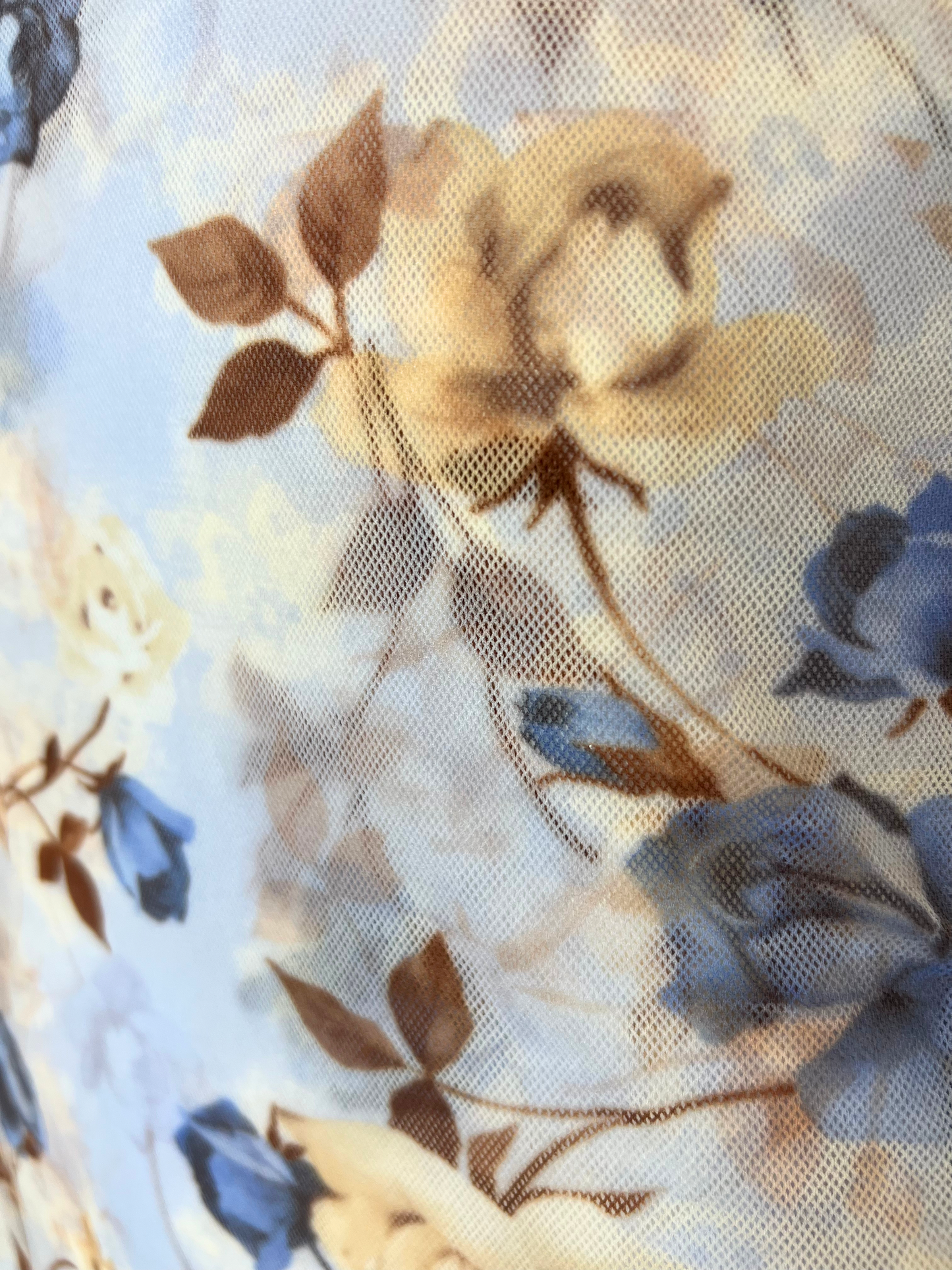 Sheer Floral Midi Dress