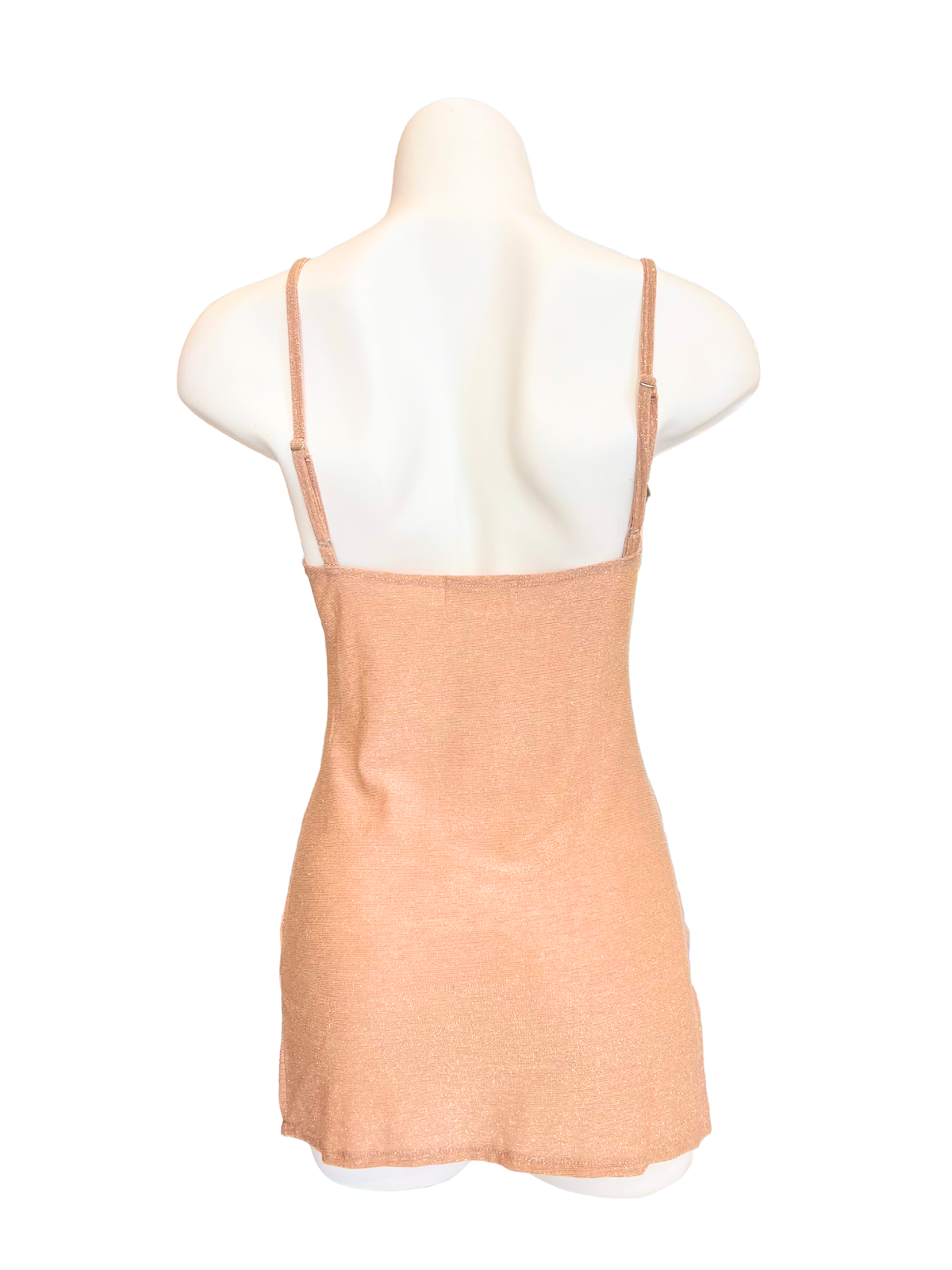 Simple Mini Dress Glitter Pink
